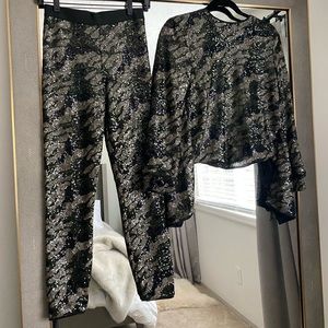 BCBG Camo Sequin Set